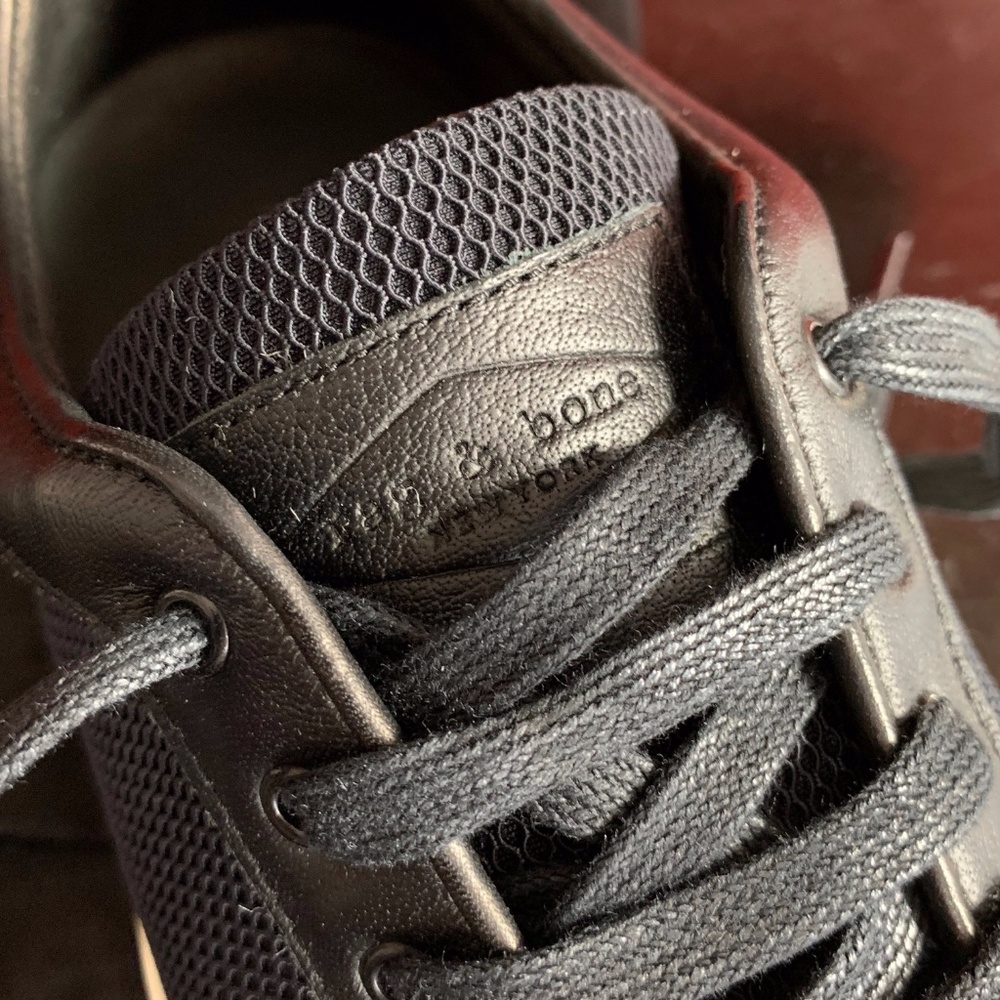 Rag & Bone NIB leather-trimmed sneakers 10 - Picture 2 of 16